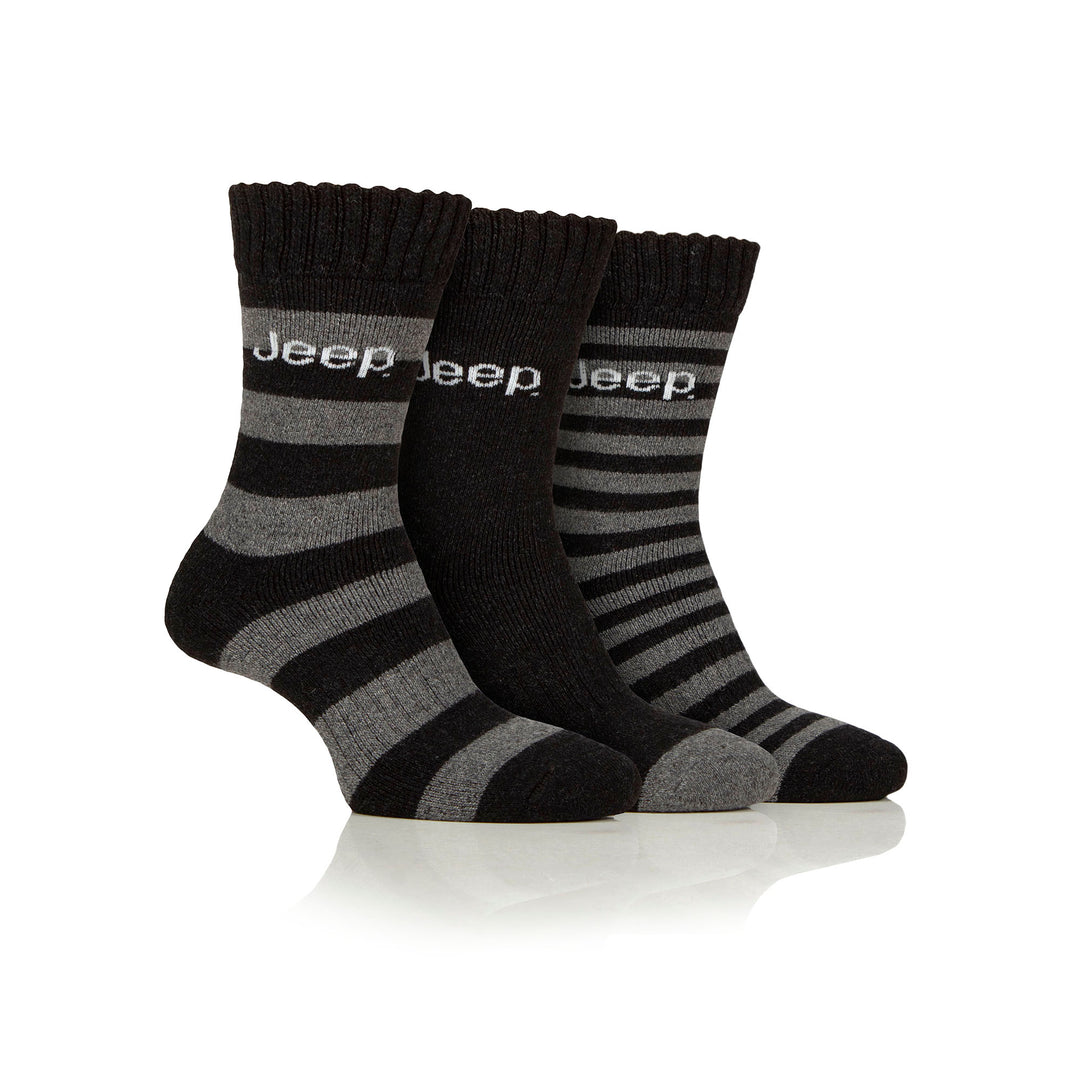 Jeep Mens Wool Blend Boot Socks