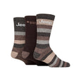 Jeep Mens Cotton Rich Cushioned Boot Socks - 3 Pack