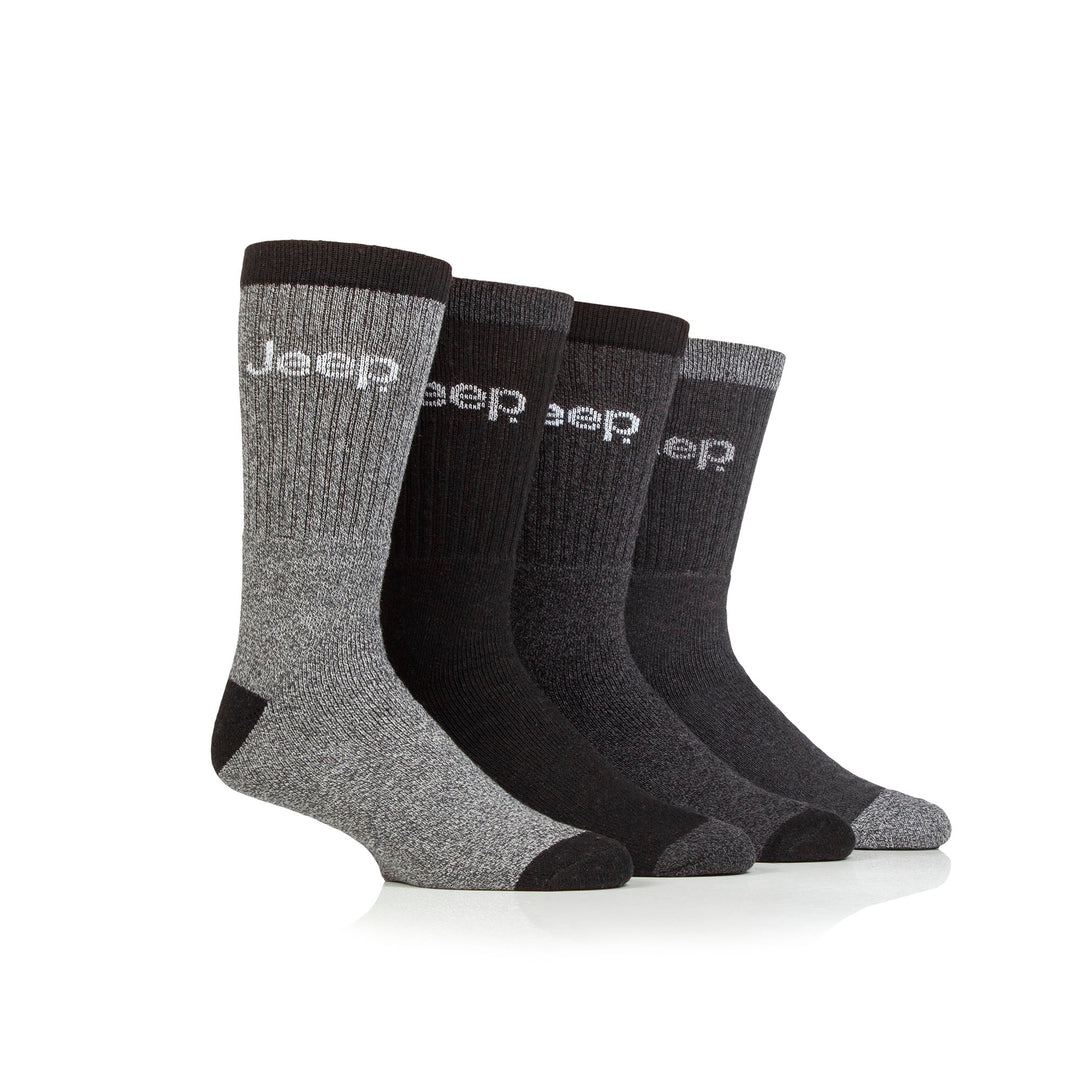 Jeep Mens Regenerated Cotton Boot Socks