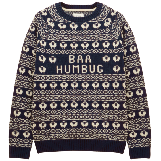 Joules Mens 'Baa Humbug' Christmas Jumper