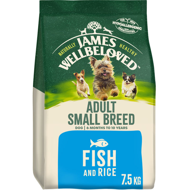 James Wellbeloved Adult Dog Small Breed with Fish & Rice