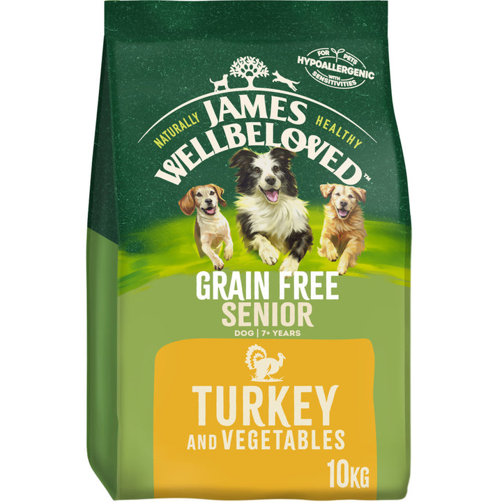 James Wellbeloved Grain Free Senior Dog Food with Turkey & Vegetables