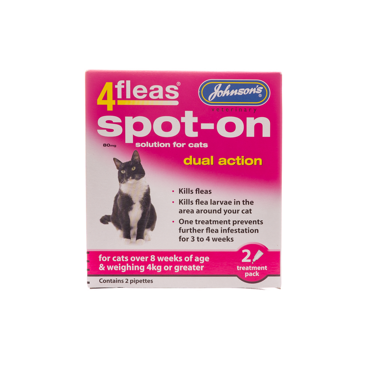 Johnsons 4Fleas Spot On For Cats Cats over 4kg
