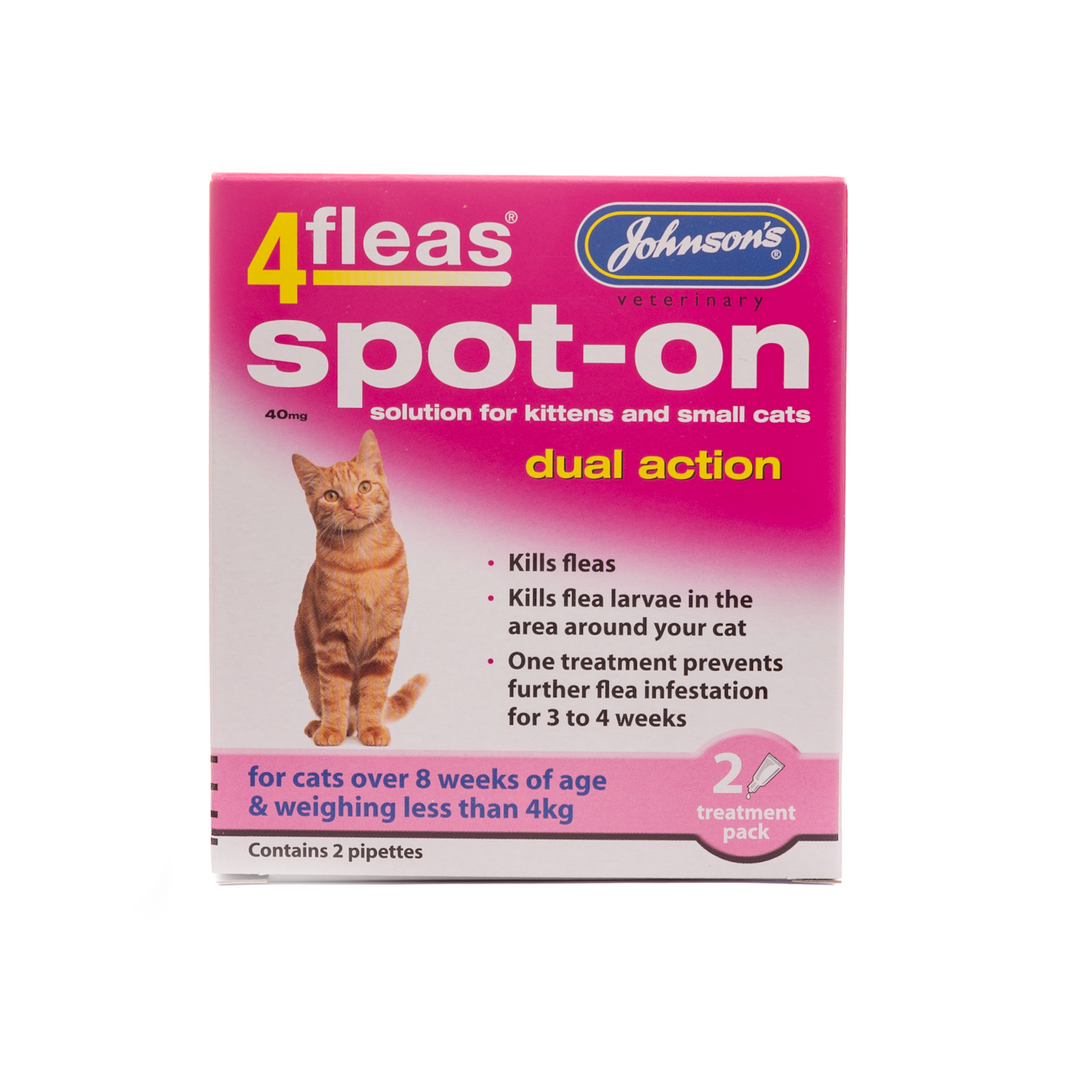 Johnsons 4Fleas Spot On For Cats Cats under 4kg