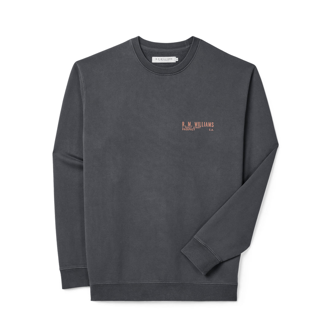 R M Williams Mens Flinders Crew Sweatshirt