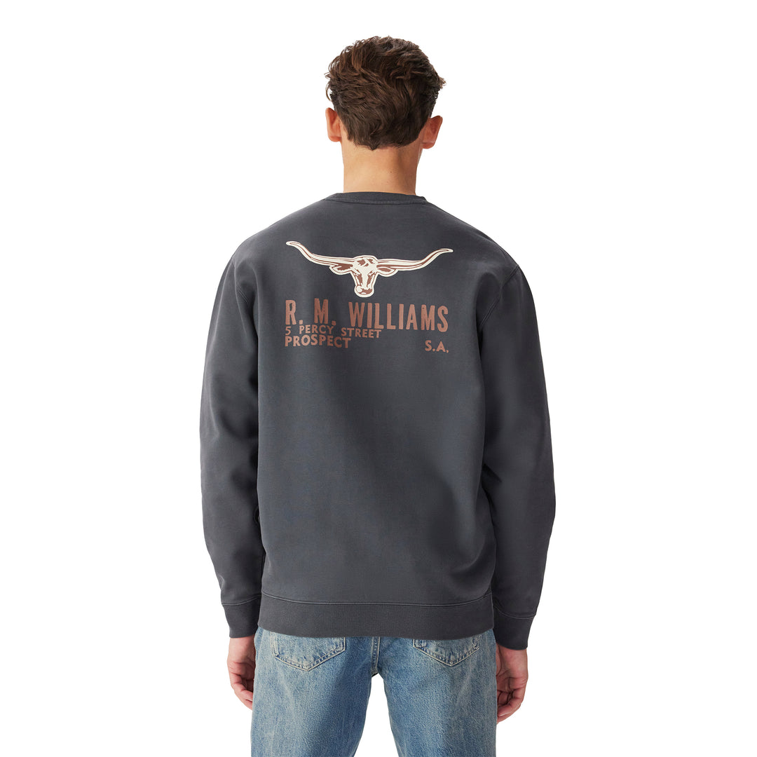 R M Williams Mens Flinders Crew Sweatshirt
