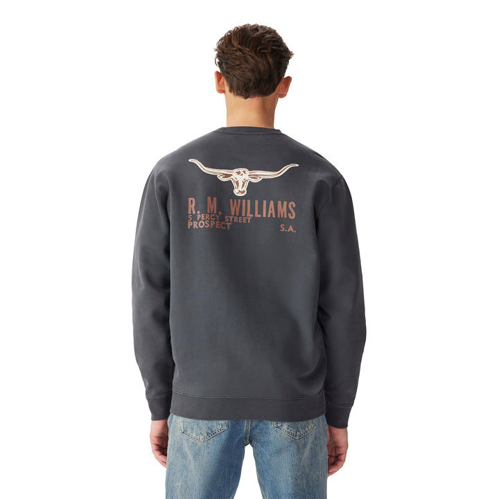 R M Williams Mens Flinders Crew Sweatshirt