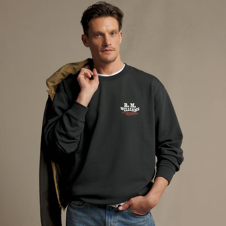 R M Williams Mens Kandos Crew Sweatshirt