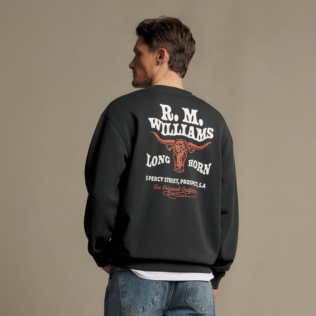 R M Williams Mens Kandos Crew Sweatshirt