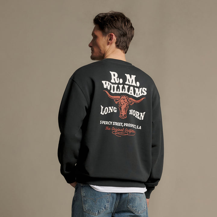 R M Williams Mens Kandos Crew Sweatshirt