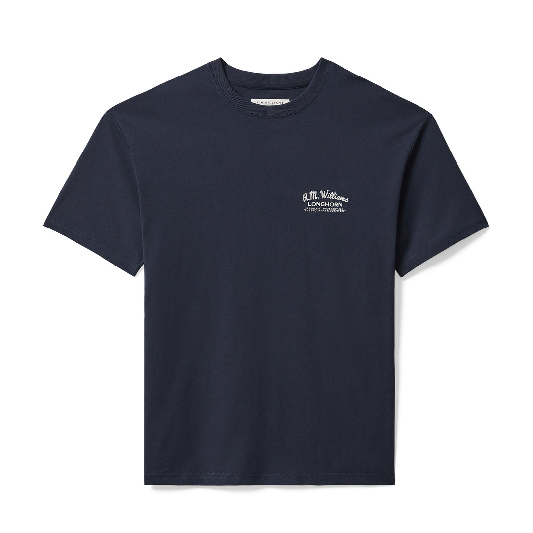R M Williams Mens Longhorn T-Shirt