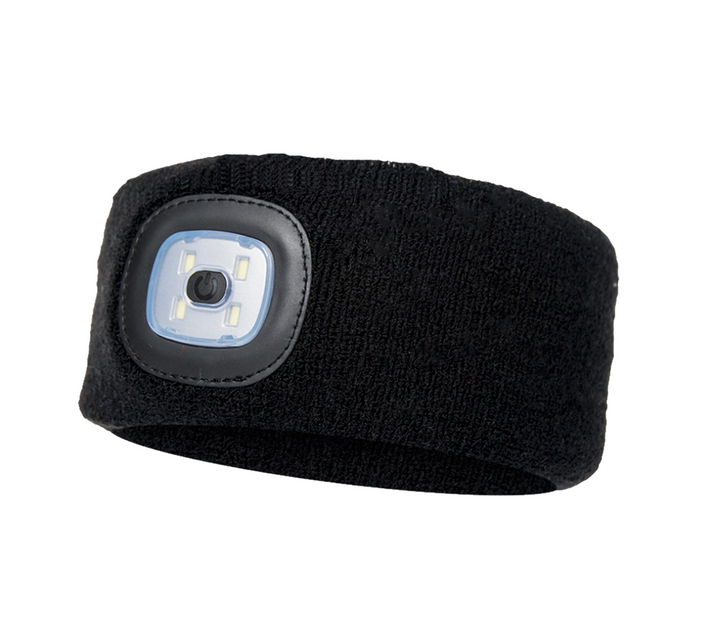 The Platinum Kelty Ladies Plain LED Headband in Black#Black