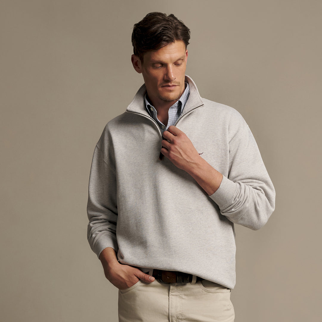 R M Williams Mens Mulyungarie 1/4 Zip Sweatshirt