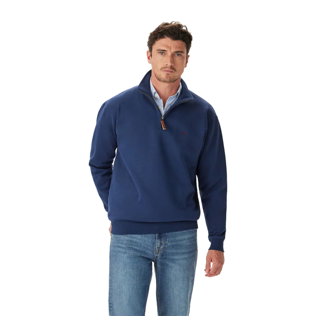 R M Williams Mens Mulyungarie 1/4 Zip Sweatshirt