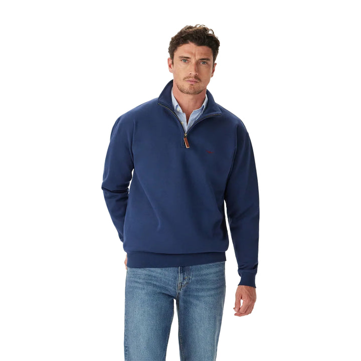 R M Williams Mens Mulyungarie 1/4 Zip Sweatshirt