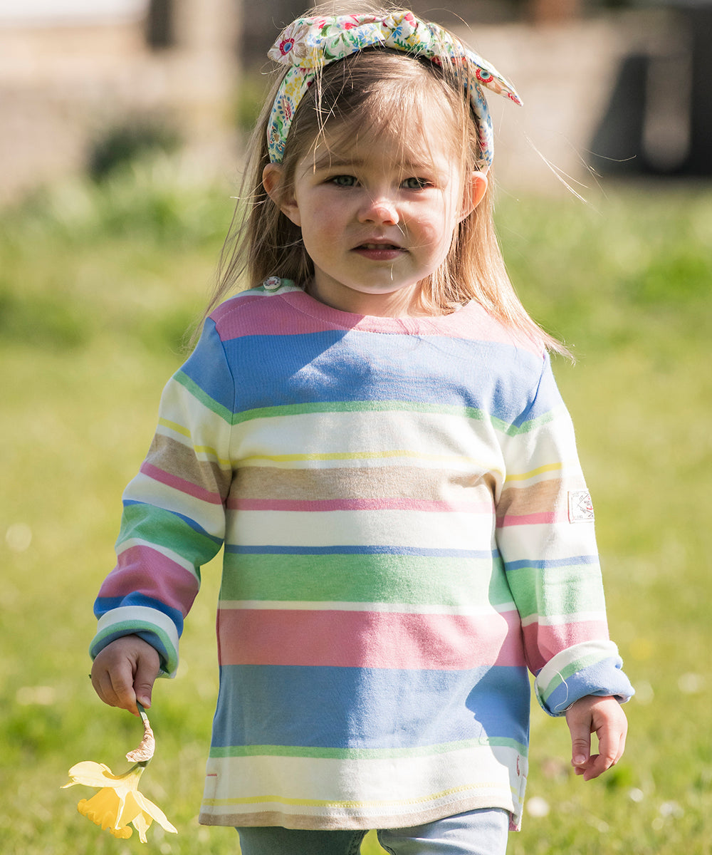 Girl wearing Joules clothing