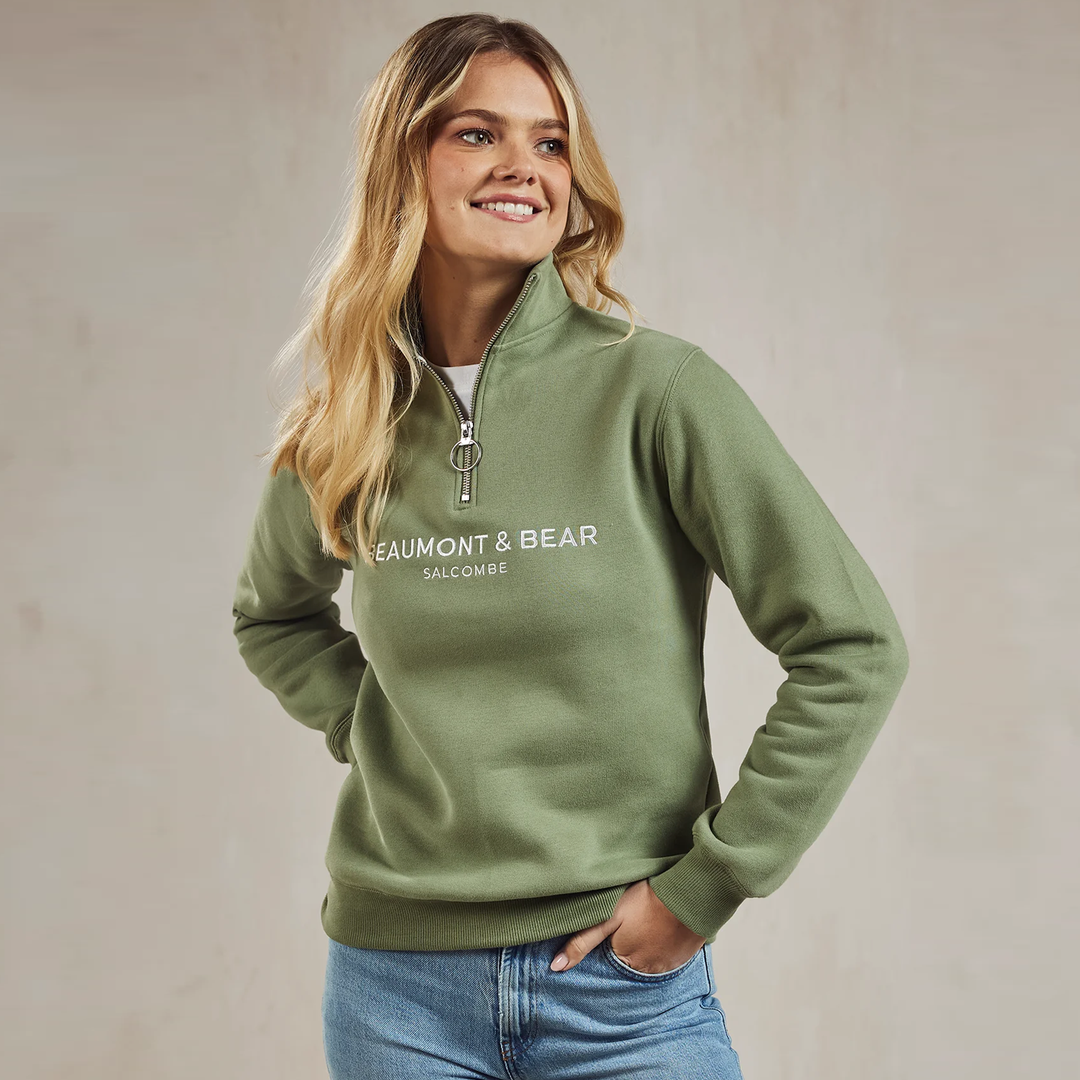 Beaumont & Bear Unisex Kingswear Quarter Zip Sweatshirt