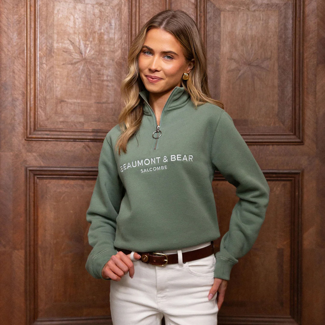Beaumont & Bear Unisex Kingswear Quarter Zip Sweatshirt