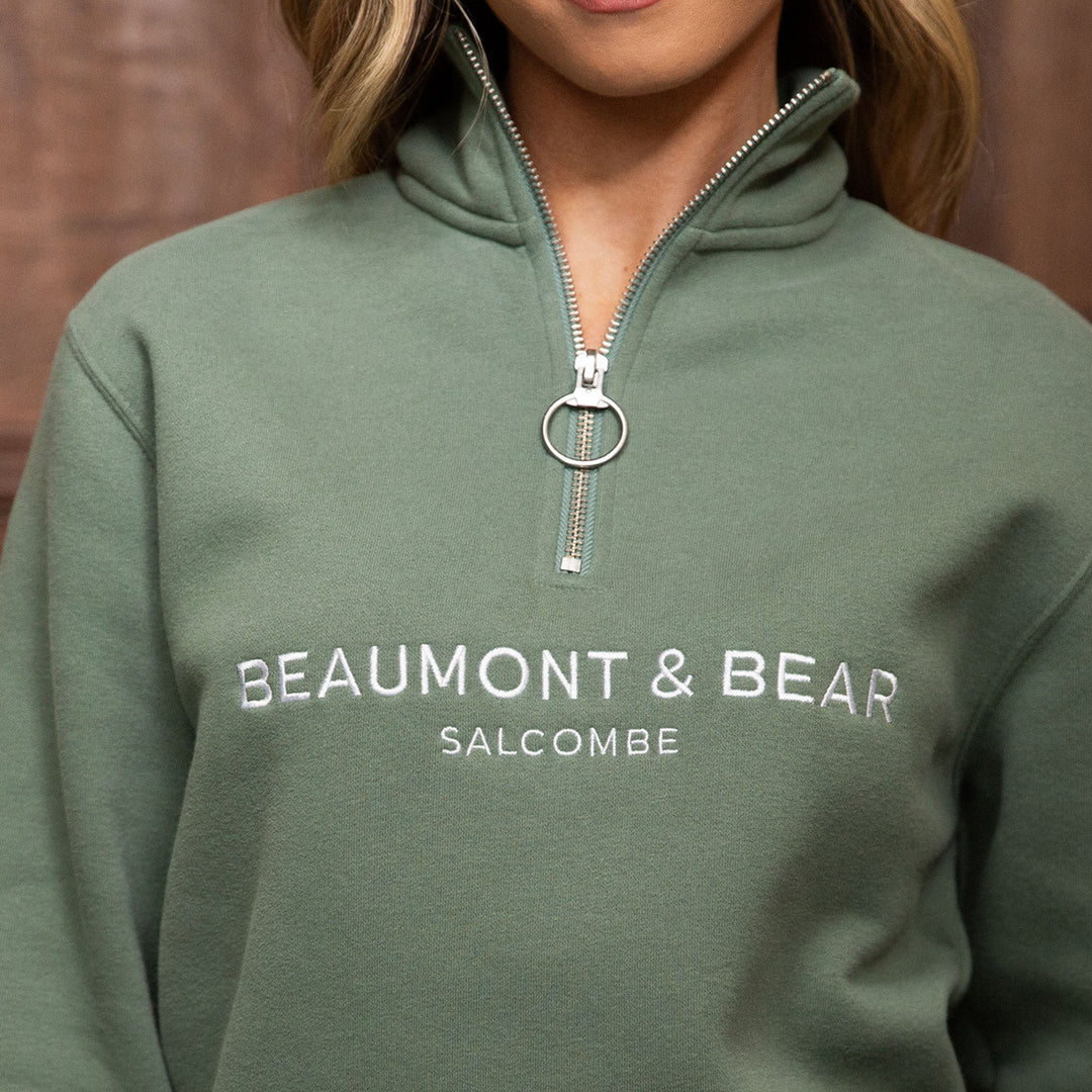 Beaumont & Bear Unisex Kingswear Quarter Zip Sweatshirt