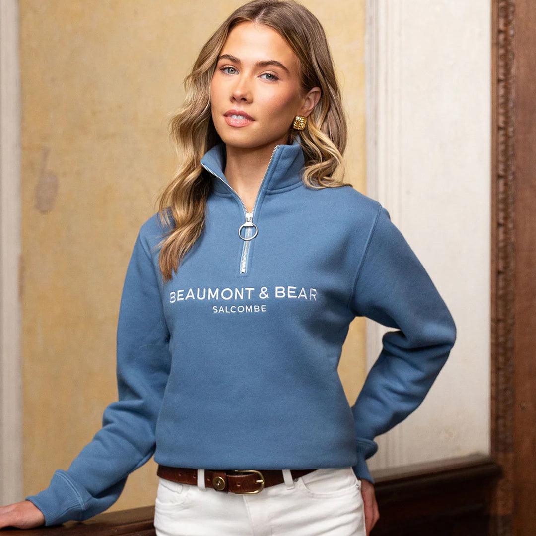 Beaumont & Bear Unisex Kingswear Quarter Zip Sweatshirt