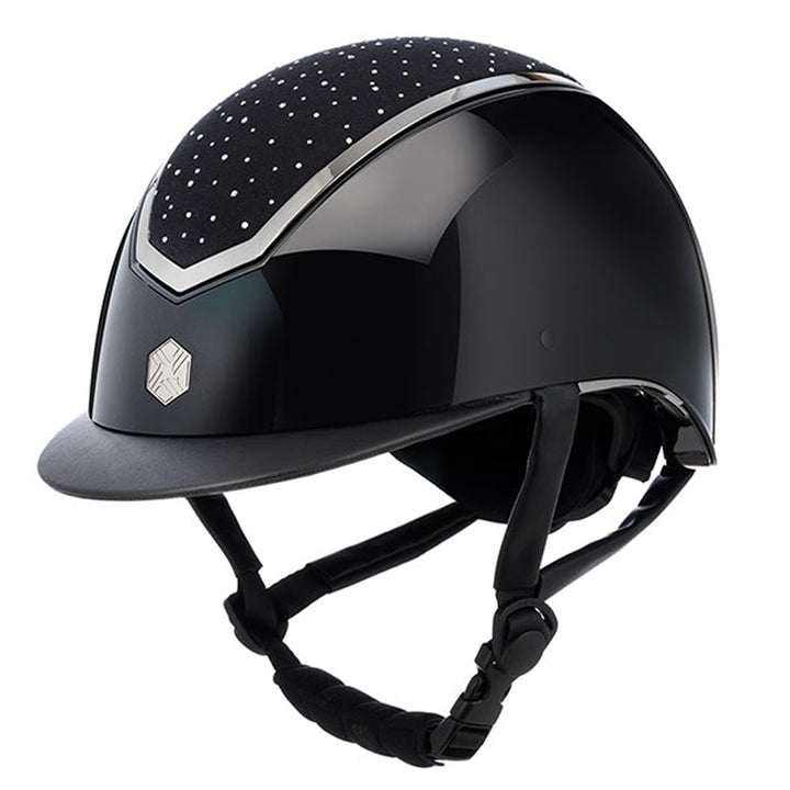 Charles Owen Kylo Crystal Riding Hat#Black