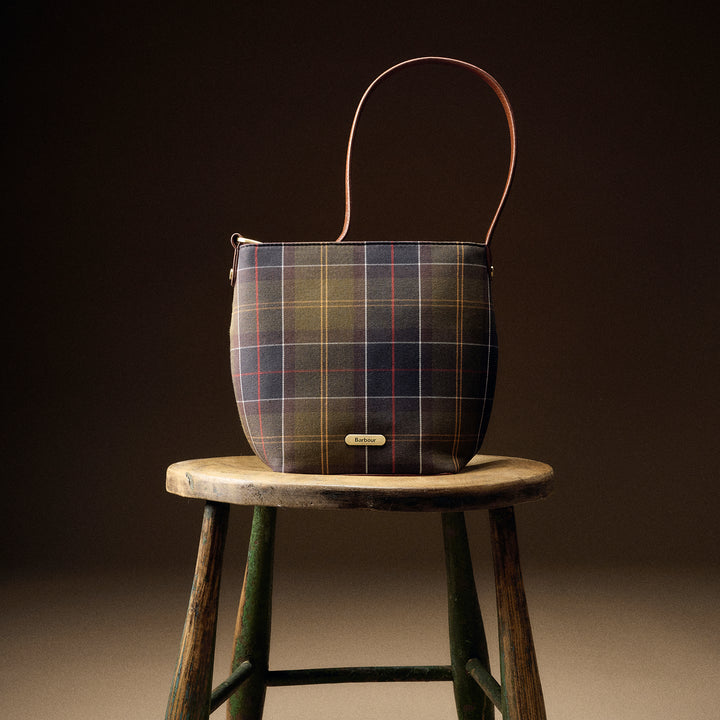 Barbour Cedar Tartan Bucket Bag