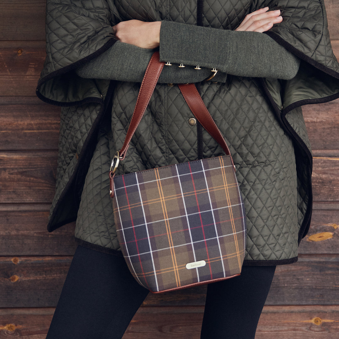 Barbour Cedar Tartan Bucket Bag