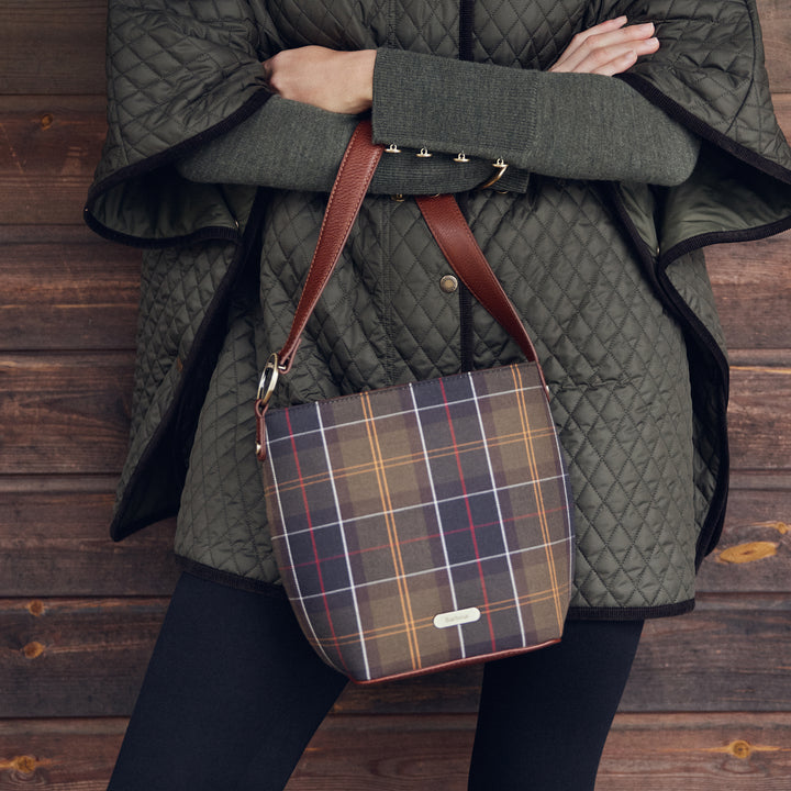 Barbour Cedar Tartan Bucket Bag
