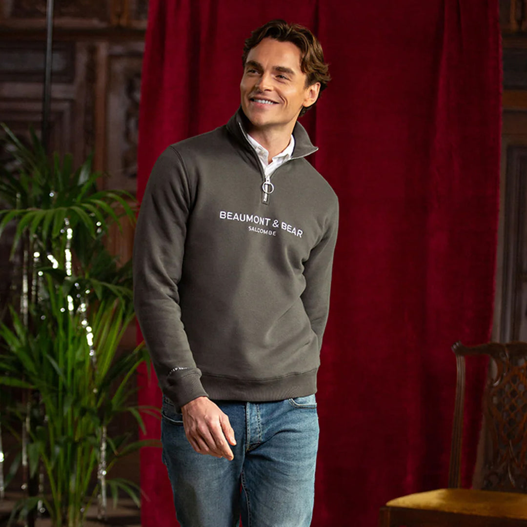 Beaumont & Bear Limited Edition Kingswear Quarter Zip Sweatshirt