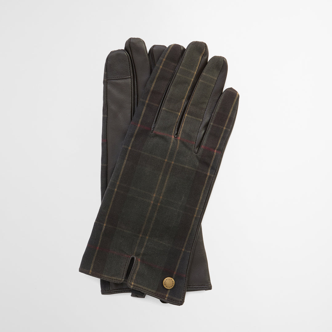 Barbour Ladies Scarlet Tartan Gloves