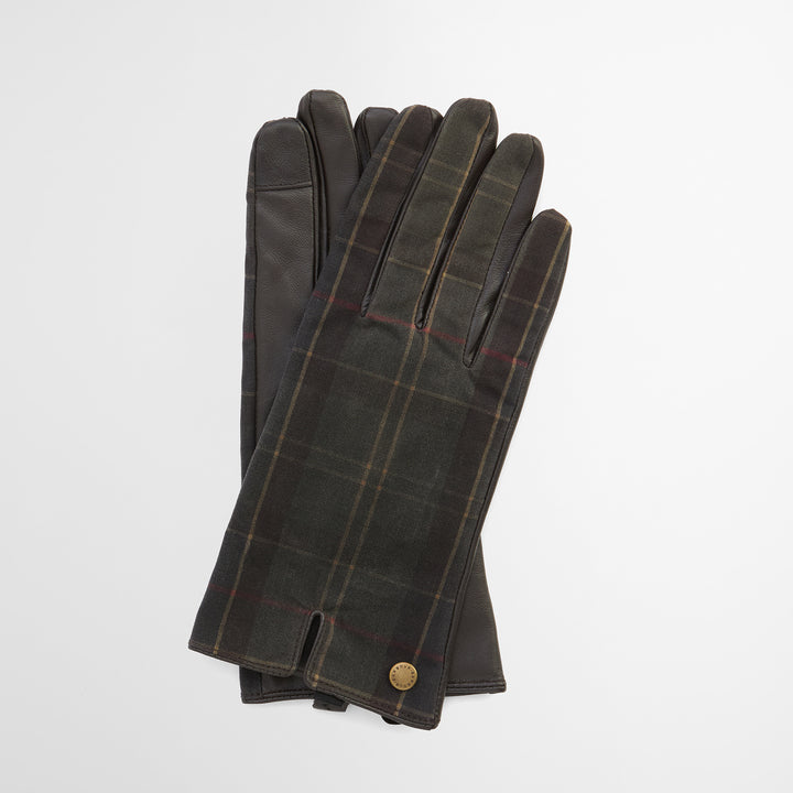 Barbour Ladies Scarlet Tartan Gloves