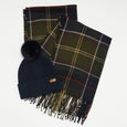 Barbour Ladies Dover Beanie & Hailes Scarf Gift Set