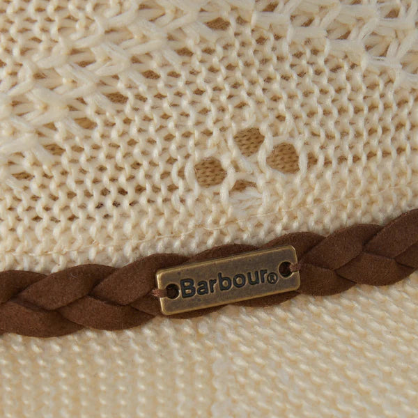 Barbour Ladies Flowerdale Trilby Summer Hat#Cream