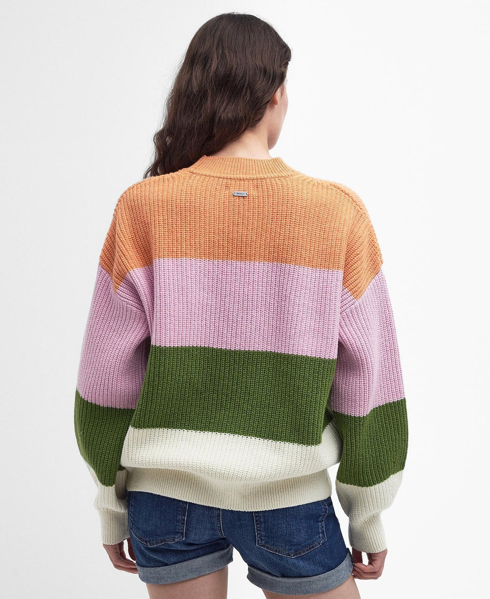 Barbour Ladies Ula Stripe Knitted Jumper#Multi-Coloured