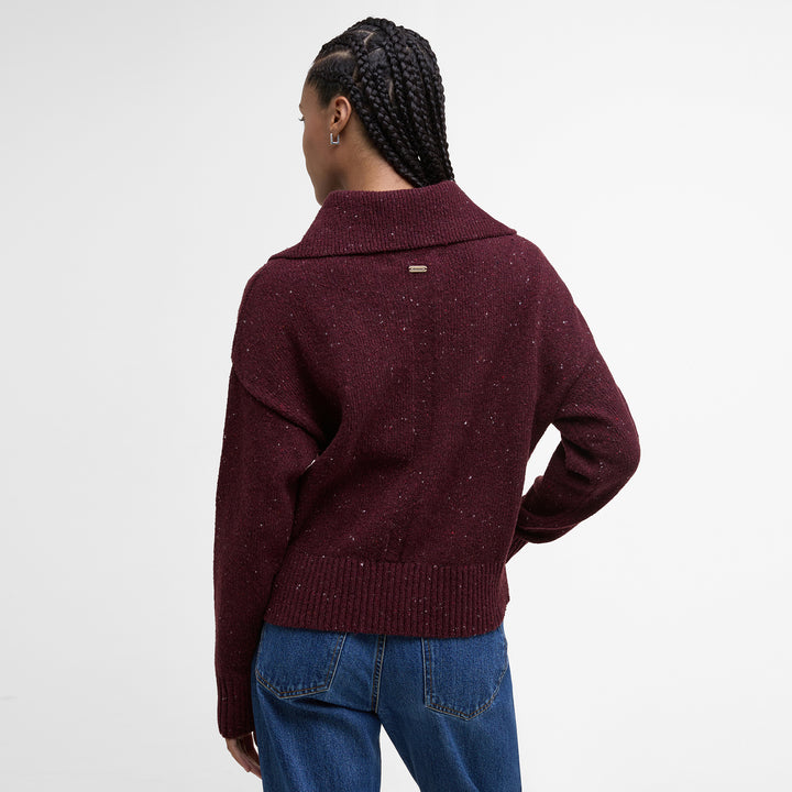 Barbour Ladies Lavensdale Half Zip Knitted Jumper