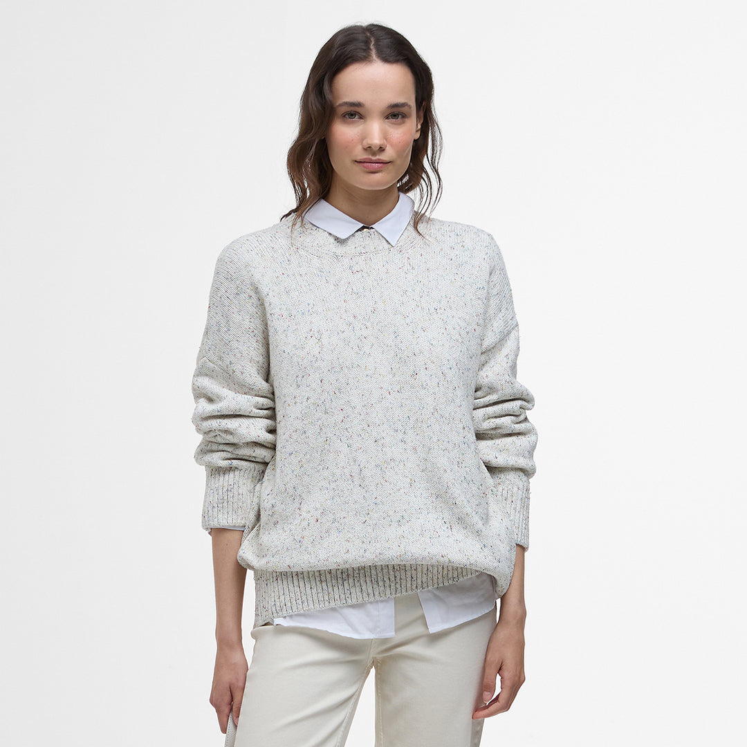 Barbour Ladies Edda Knitted Jumper Cream