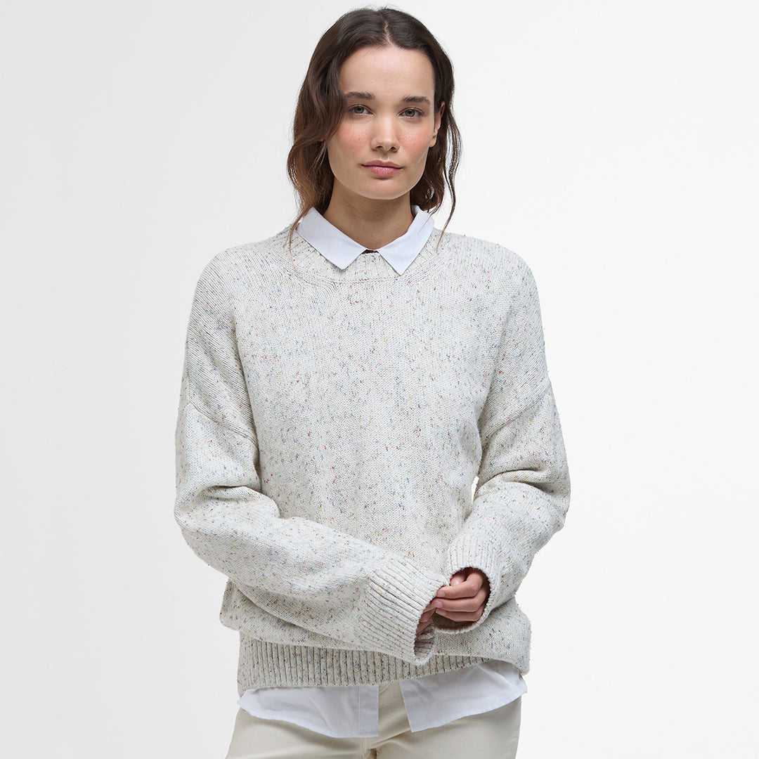 Barbour Ladies Edda Knitted Jumper Cream