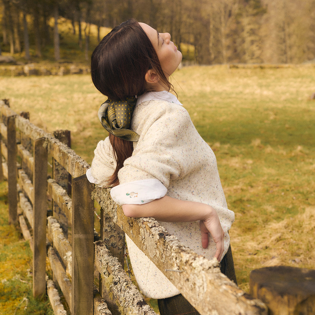 Barbour Ladies Edda Knitted Jumper Cream