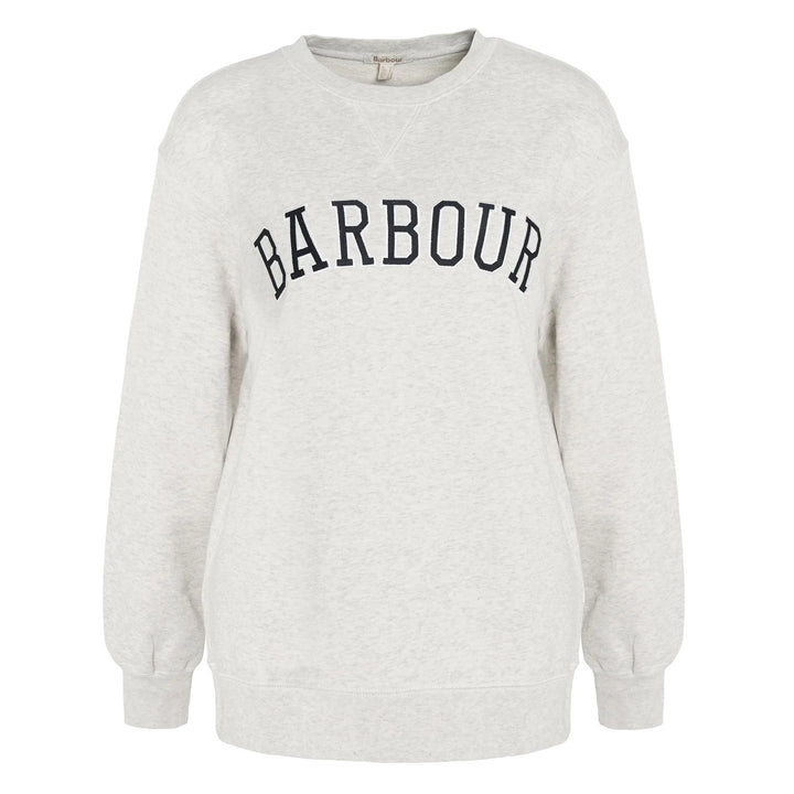 Barbour Ladies Northumberland Sweatshirt in Cream#Cream