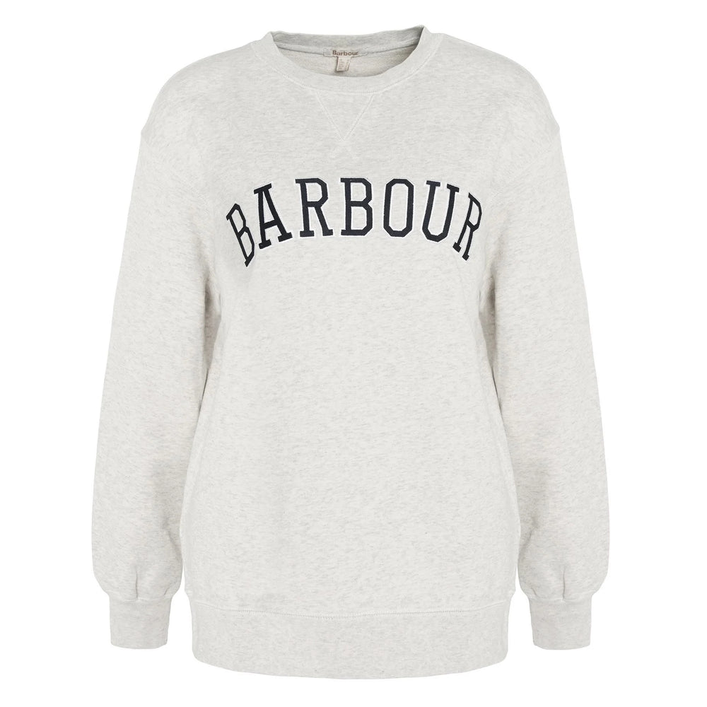 Barbour Ladies Northumberland Sweatshirt in Cream#Cream