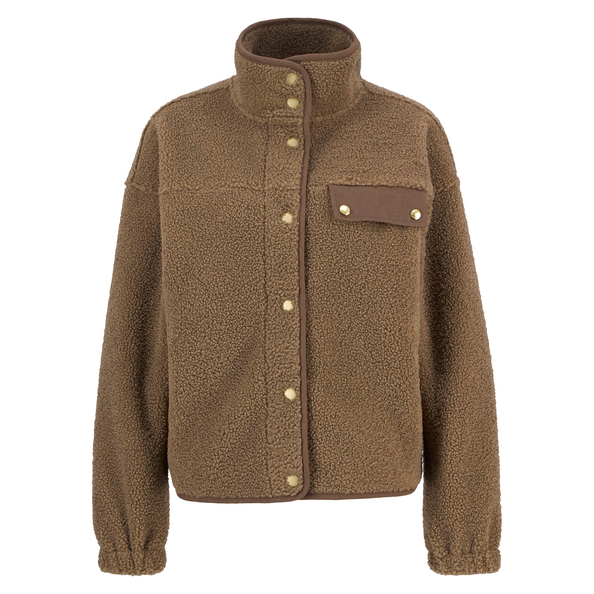 Barbour Ladies Mabel Fleece - Military Brown | Millbry Hill