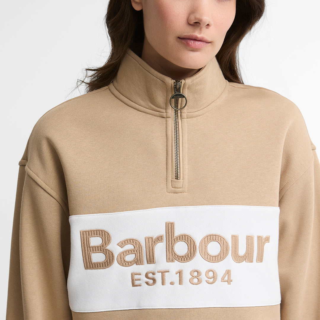 Barbour Ladies Zaria Half Zip Sweatshirt