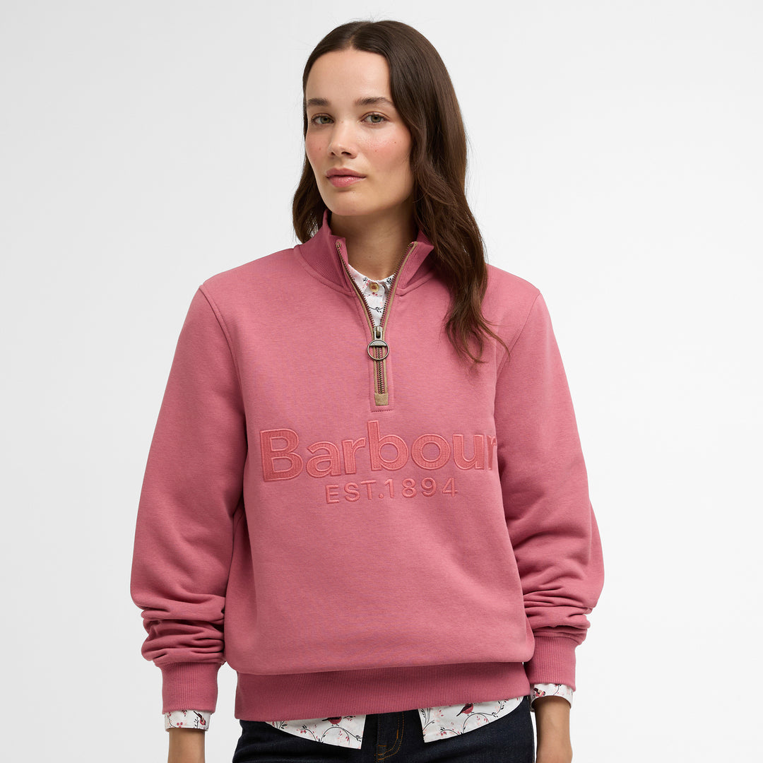 Barbour Ladies Cynthia Half Zip Sweatshirt
