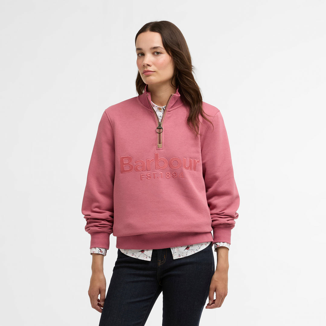 Barbour Ladies Cynthia Half Zip Sweatshirt