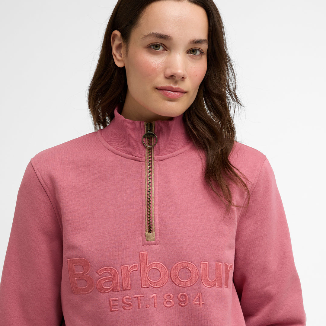 Barbour Ladies Cynthia Half Zip Sweatshirt