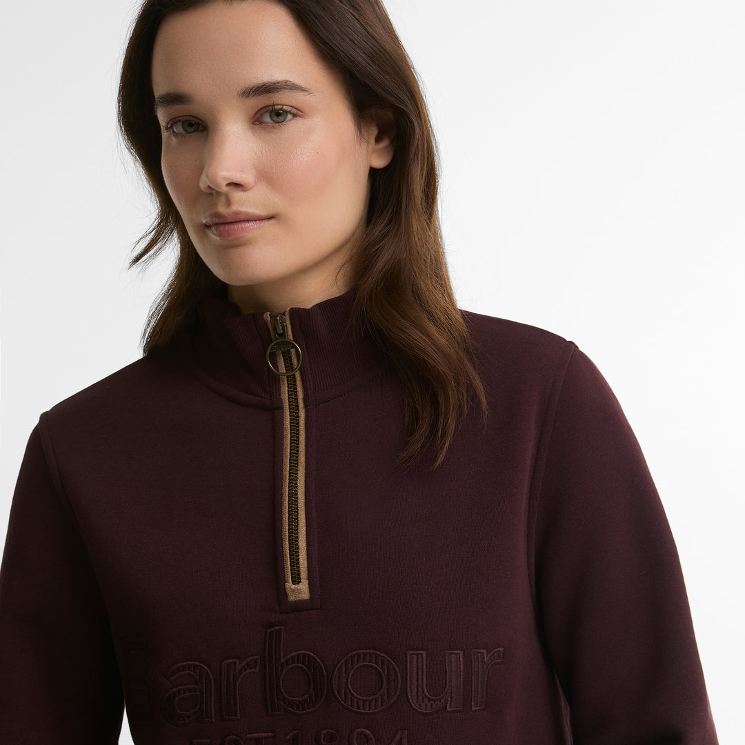 Barbour Ladies Cynthia Half Zip Sweatshirt
