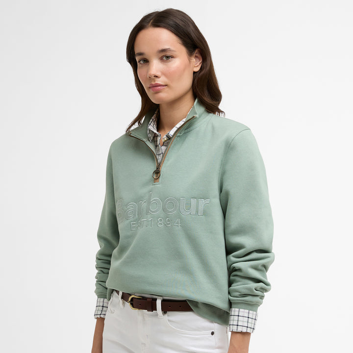 Barbour Ladies Cynthia Half Zip Sweatshirt