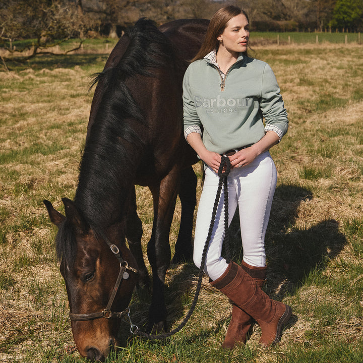 Barbour Ladies Cynthia Half Zip Sweatshirt