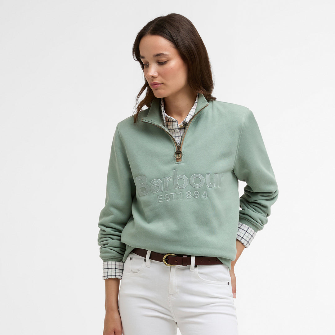 Barbour Ladies Cynthia Half Zip Sweatshirt