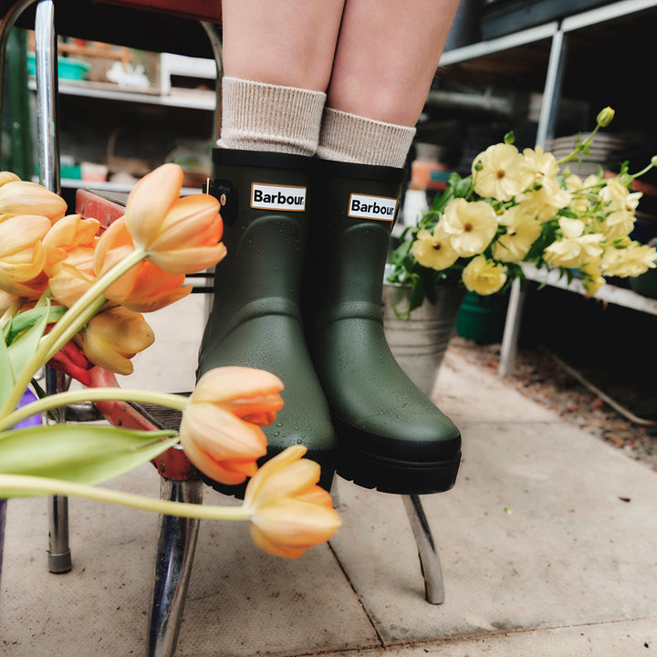 Barbour Ladies Raelynn Welly Green